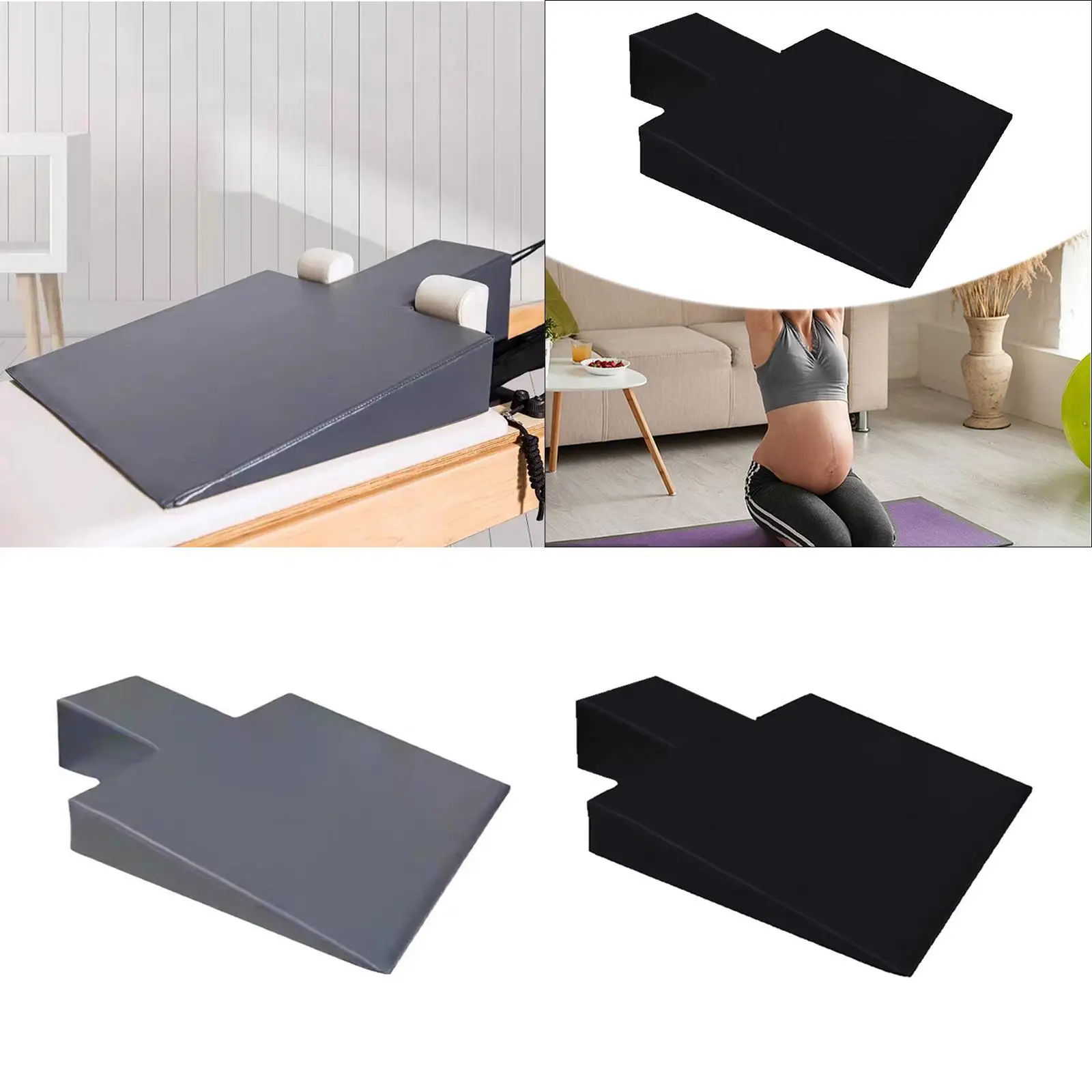 Pilates Reformer Machine Wedge Block Brick Slant Board Raises Block for Muscle Building Body Stamina Stretching Balance Training