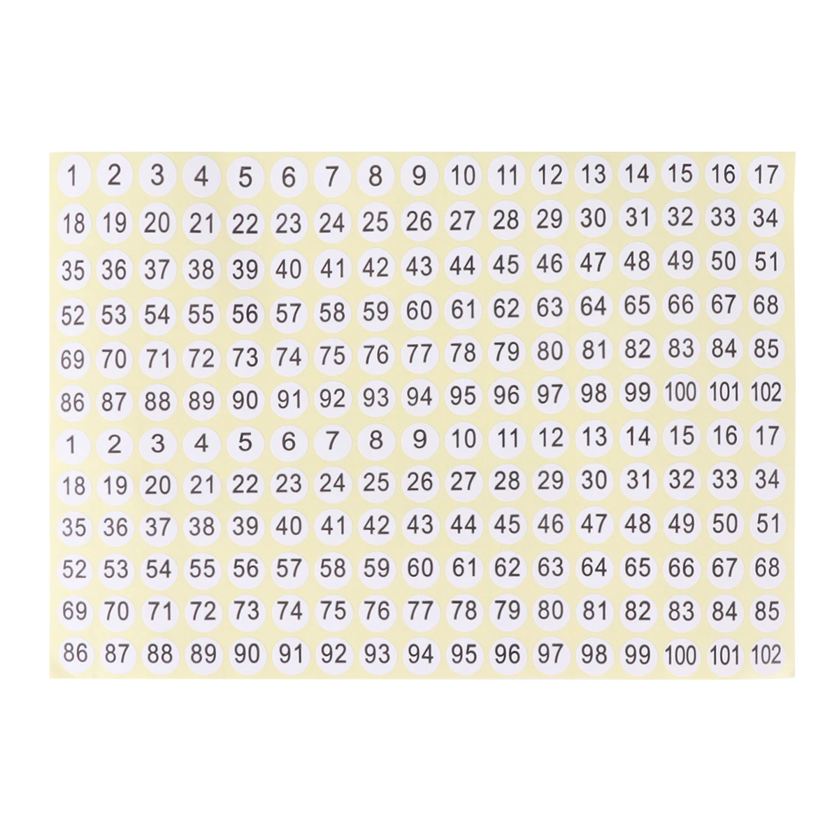 

3060 Pcs Clothes Number Tags Self Adhesive Round Labels Storage Sticker ganizing Labels For Home Office ganization