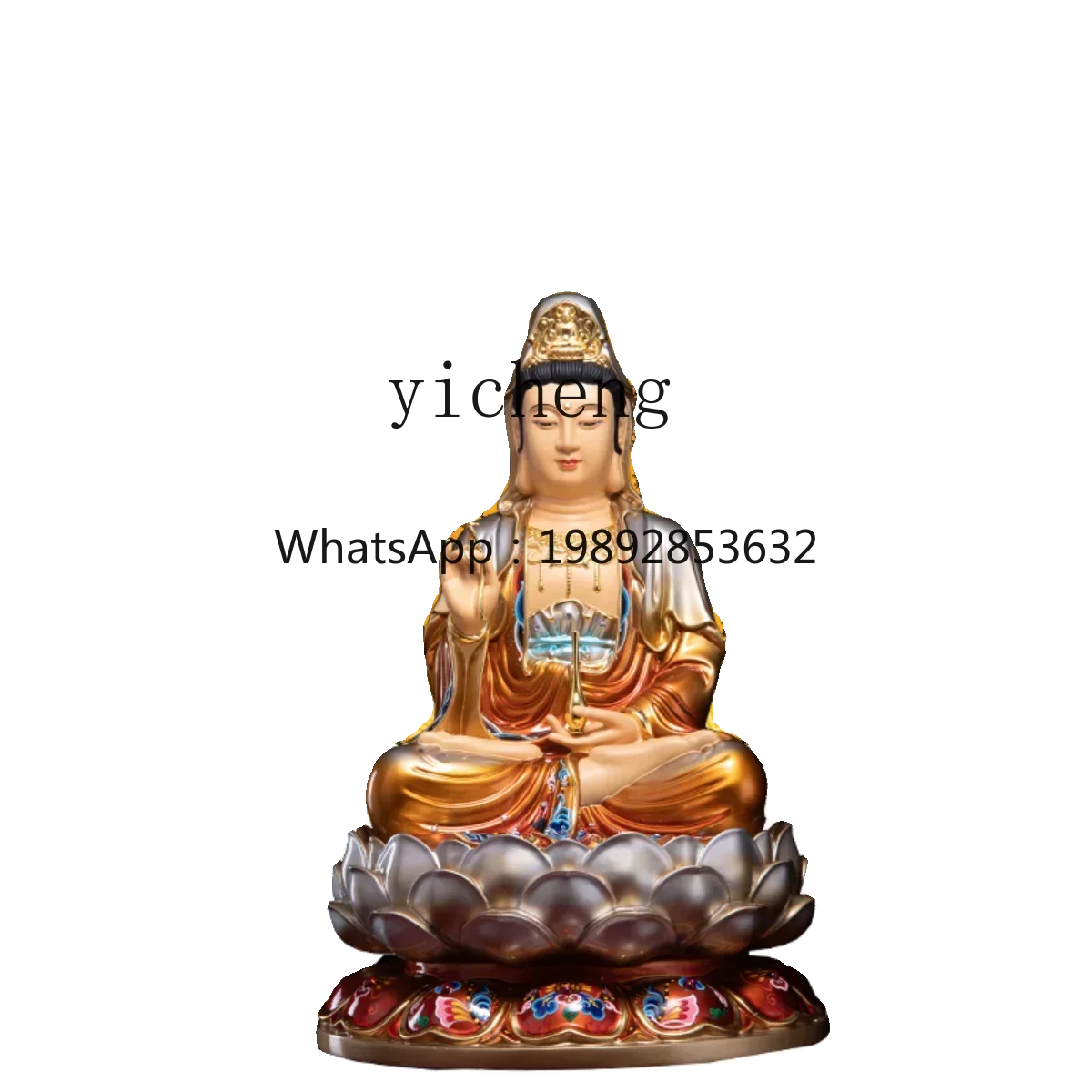 

X9 God of Wealth Guan Gong Background Wealth-Attracting Light Circle Buddhist Shrine Buddha Light Shines Upon All