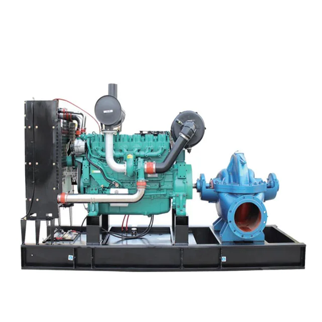 4 inch single--stage centrifugal water pump with diesels engine drive 80m3/h