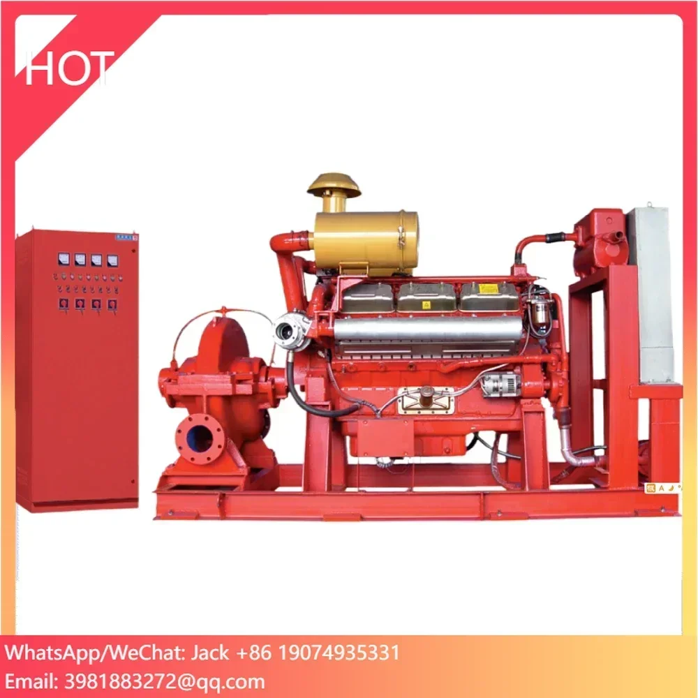 Electric Fire Fighting Pump System Large Engine Split Case Fire Fighting Centrifugal Pump