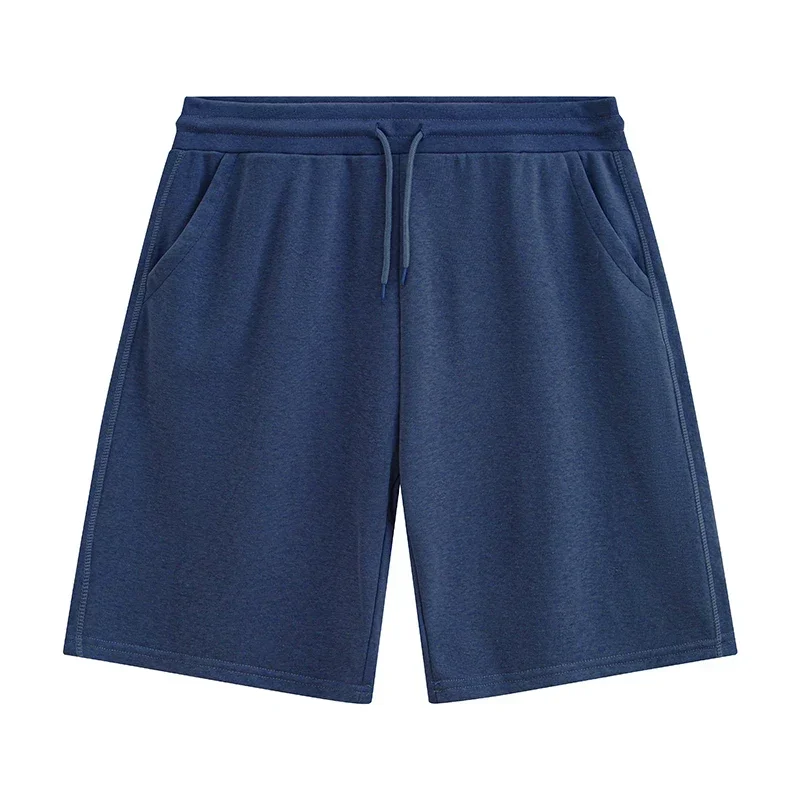 Shorts casuais de algodão masculino, moletom respirável, shorts de ginástica, calções de basquete, tamanho grande 2XL, 2 peças, verão