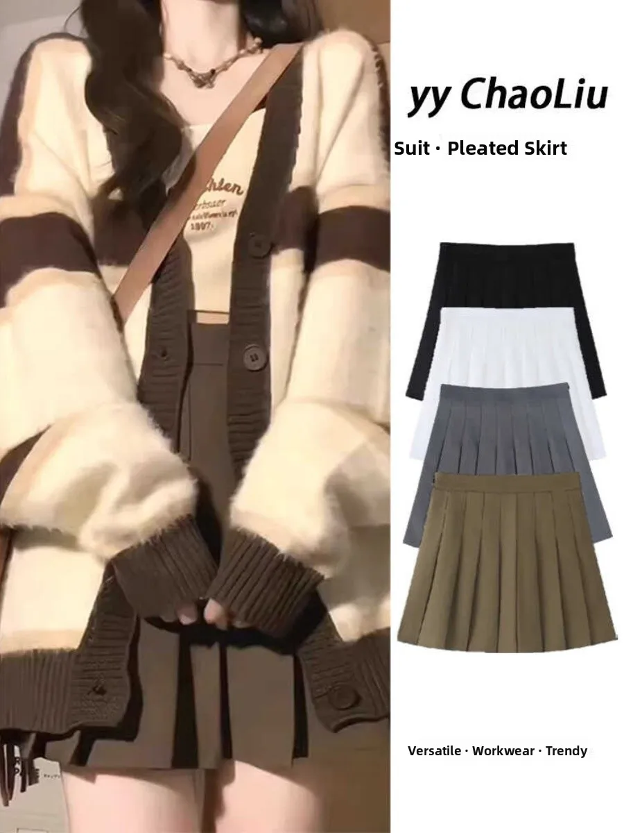 

Striped Knitted Sweater Cardigan Women's Early Spring 2026 New ular Loose Top High Waist Warm Faion Set Casual Workwear