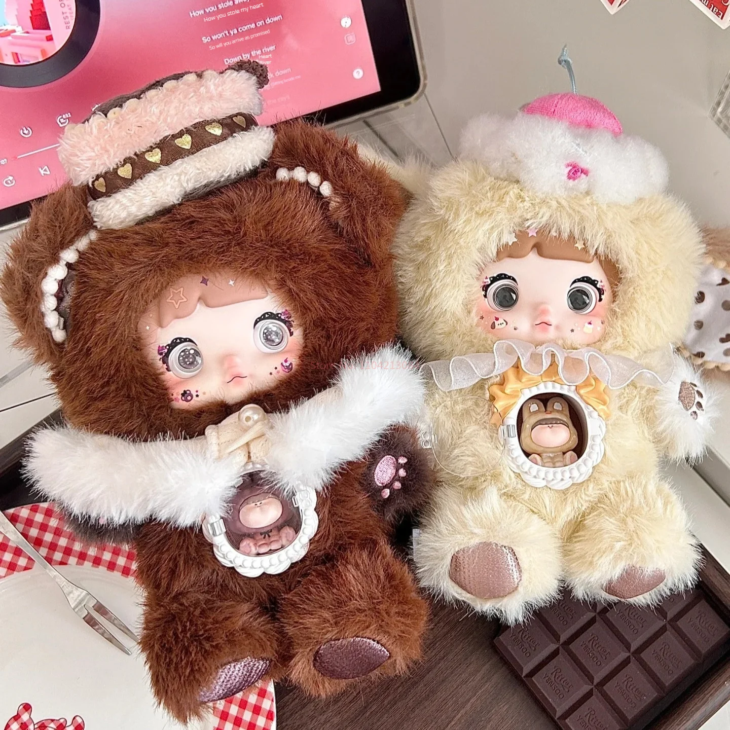 Bonita caja ciega de muñeca con pegamento colaborativo Nommi Amarlilis, serie Sweet Heart, juguetes coleccionables, regalos de cumpleaños, caja ciega de cara de vinilo