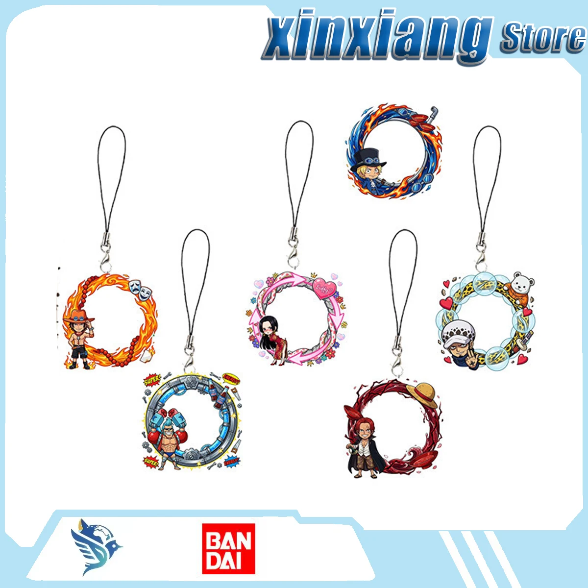 

Bandai One Piece Phone Chain Decorated Carry-On Backpack Surprises Comics Souvenirs Trendy Toys Animations Decorations Gifts