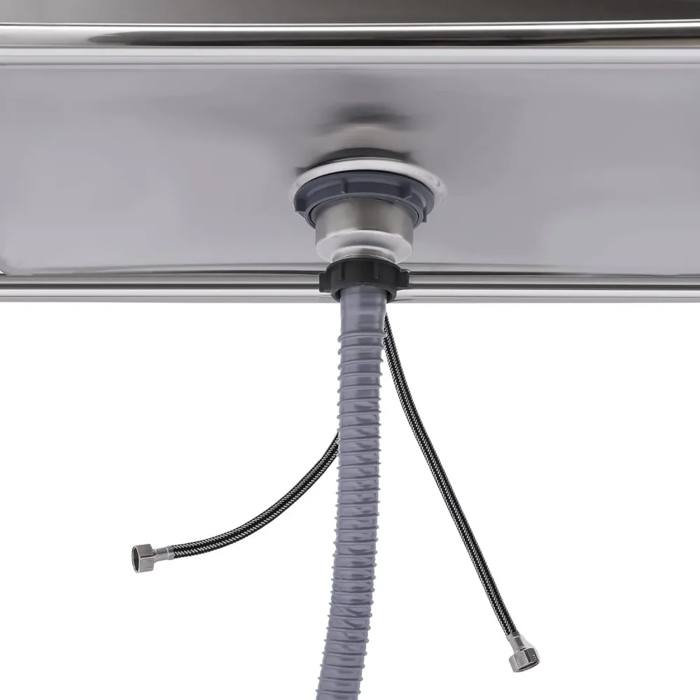 Single Compartment Stainless Steel Freestanding Utility Sinks, Tableware Portable Sink, Multi-Purpose Commercial Sinks, Restaura