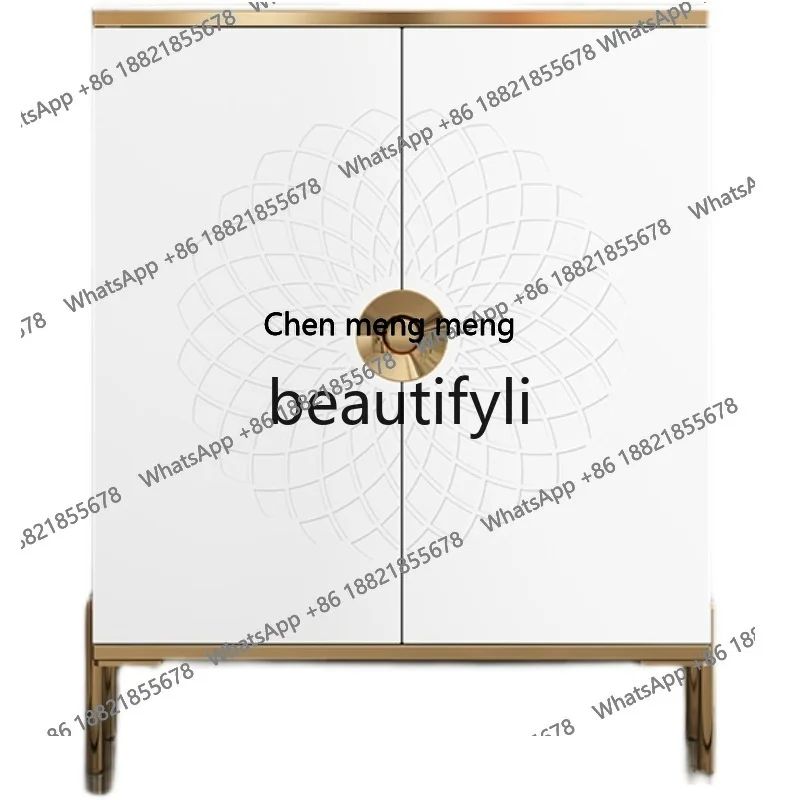 Italian light luxury explosion entrance storage storage cabinet simple modern home