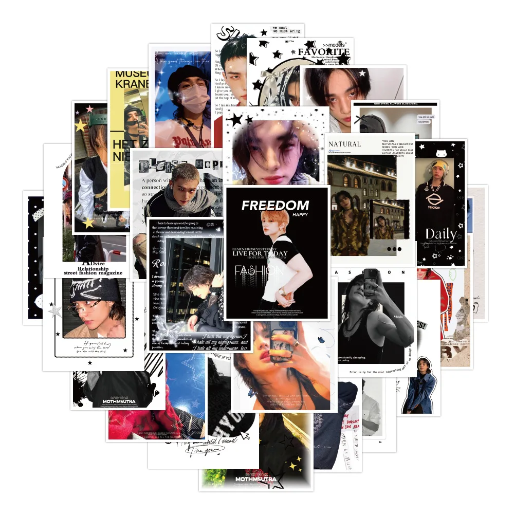 

Новые 30 шт. стикеров Stray Kids SKZOO KPOP с фото из альбомов Yong Bok, Hyun Jin, Bang Chan, Han Ji Sung, для багажа, телефона, кружки, игрушек, подарок