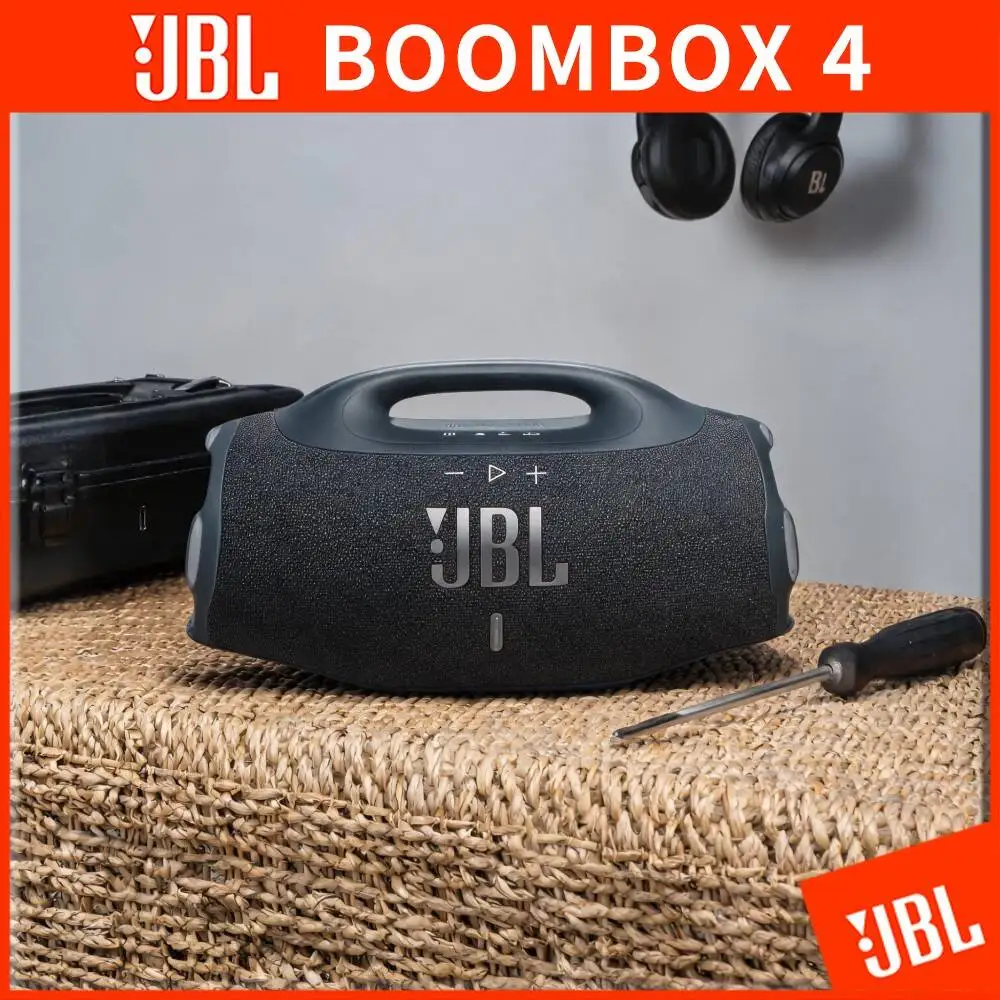 JBL Boombox 4 Portable Outdoor Wireless Audio Speaker Auracast Pairing IP68 Waterproof For Camping Beach Garden Pool Party