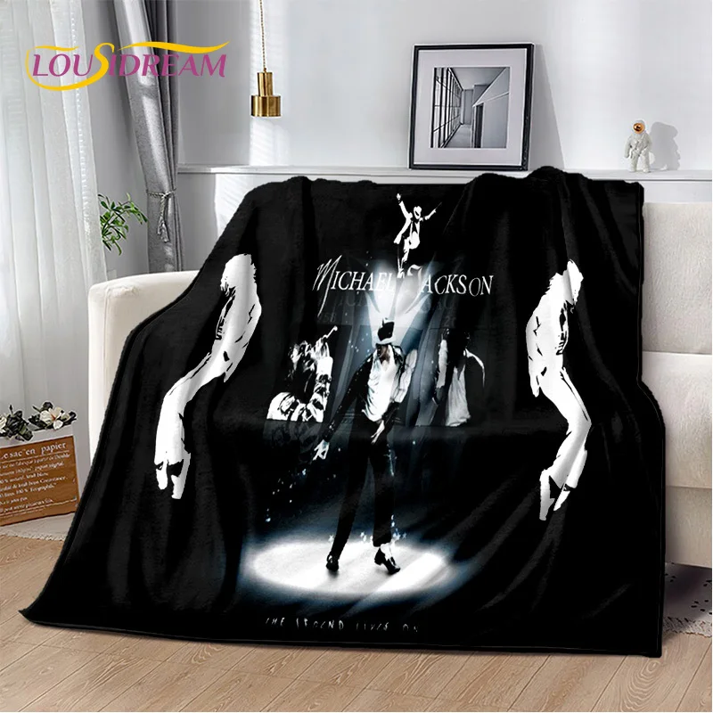 MJ Michael Jackson King of Pop 3D Soft Plush Blanket,Flannel Blanket Throw Blanket for Living Room Bedroom Bed Sofa Picnic Kids