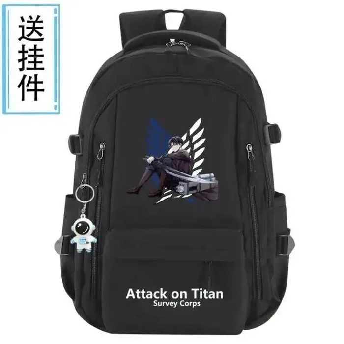 

Дышащая сетка, черный, синий, серый, красный, атака на Титанов, школьные сумки Shingeki No Kyojin, рюкзаки для девочек и мальчиков, аниме-игра