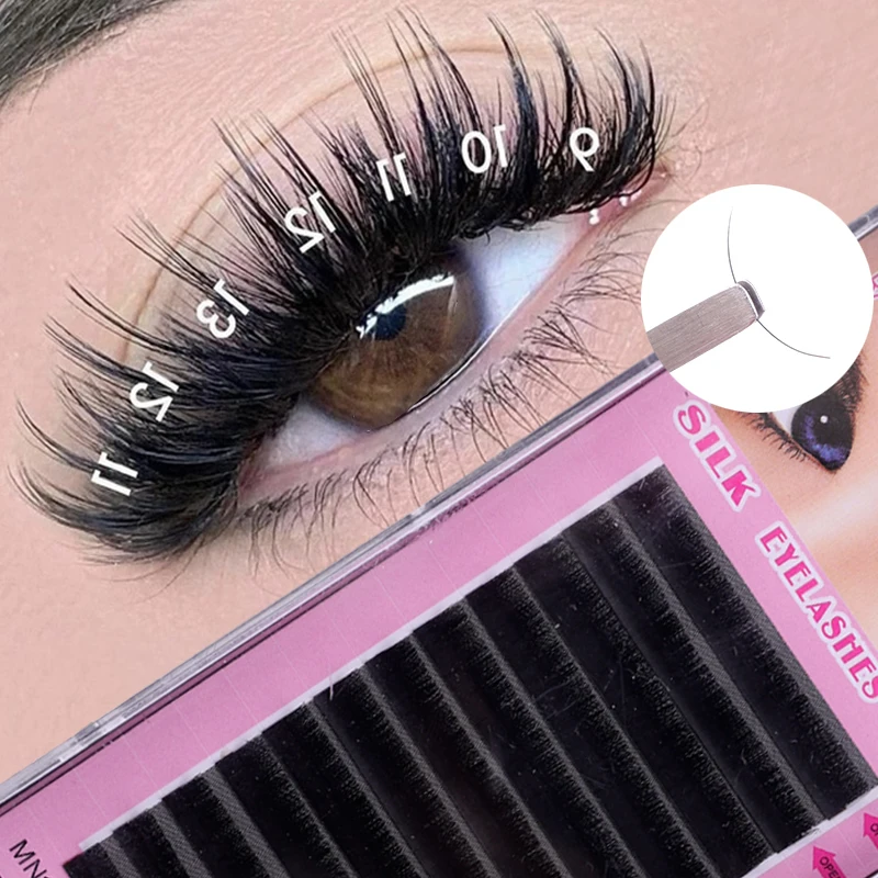 Professional Makeup Individual C/D Cluster EyeLashes Grafting False Eyelashes Eyelash Extension Individual Lashes Makeup Tools