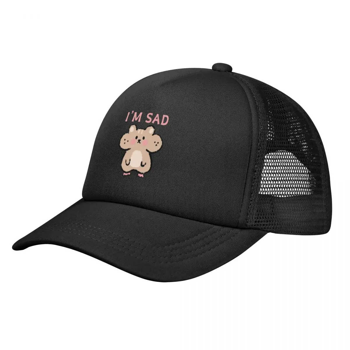 

Sad Hamster Cute Baseball Caps Mesh Hats Sun Caps Fashion Adult Caps