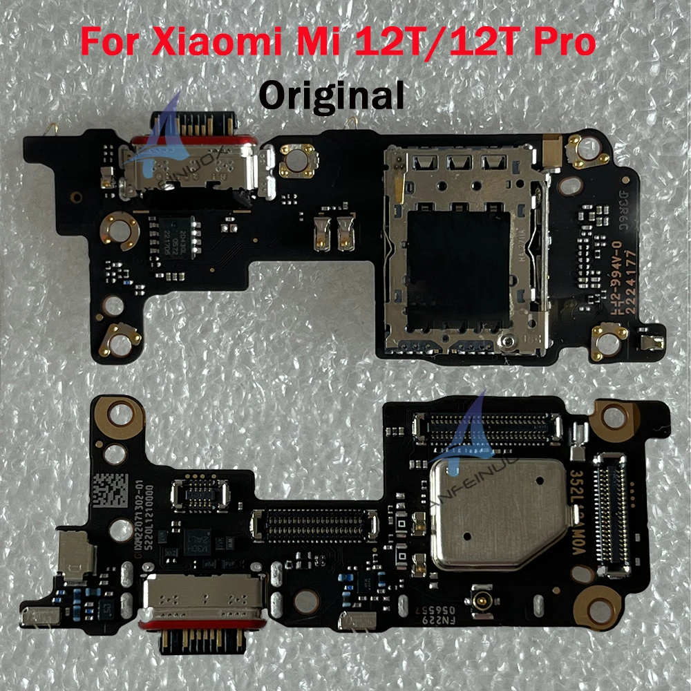 Original New For Xiaomi Mi 12T/12T Pro Support Fast USB Charging Dock Port + Microphone + Charging Modul Data Interface