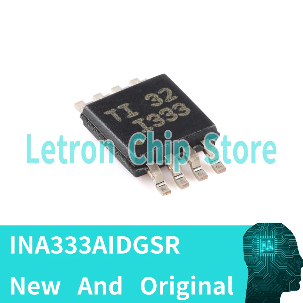 10pcs INA333AIDGKR INA333AIDGKT I333 MSOP8 VSSOP8 original and new Rail-to-Rail Out Instrumentation Amplifier