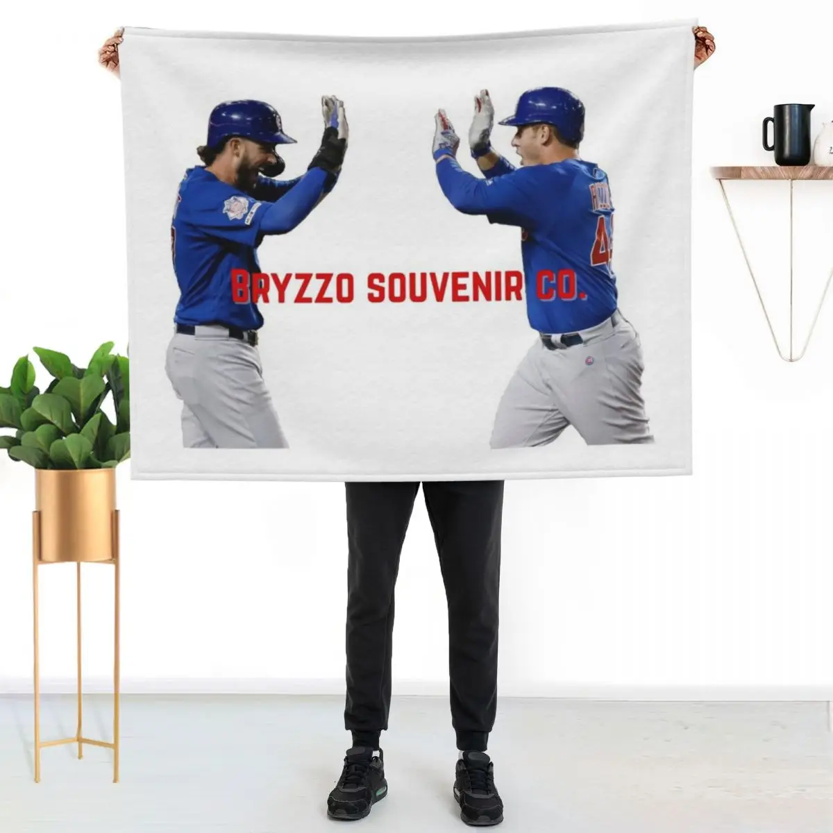 Bryzzo Bros High Five Throw Blanket All Season Lightweight Soft Blanket for Bed