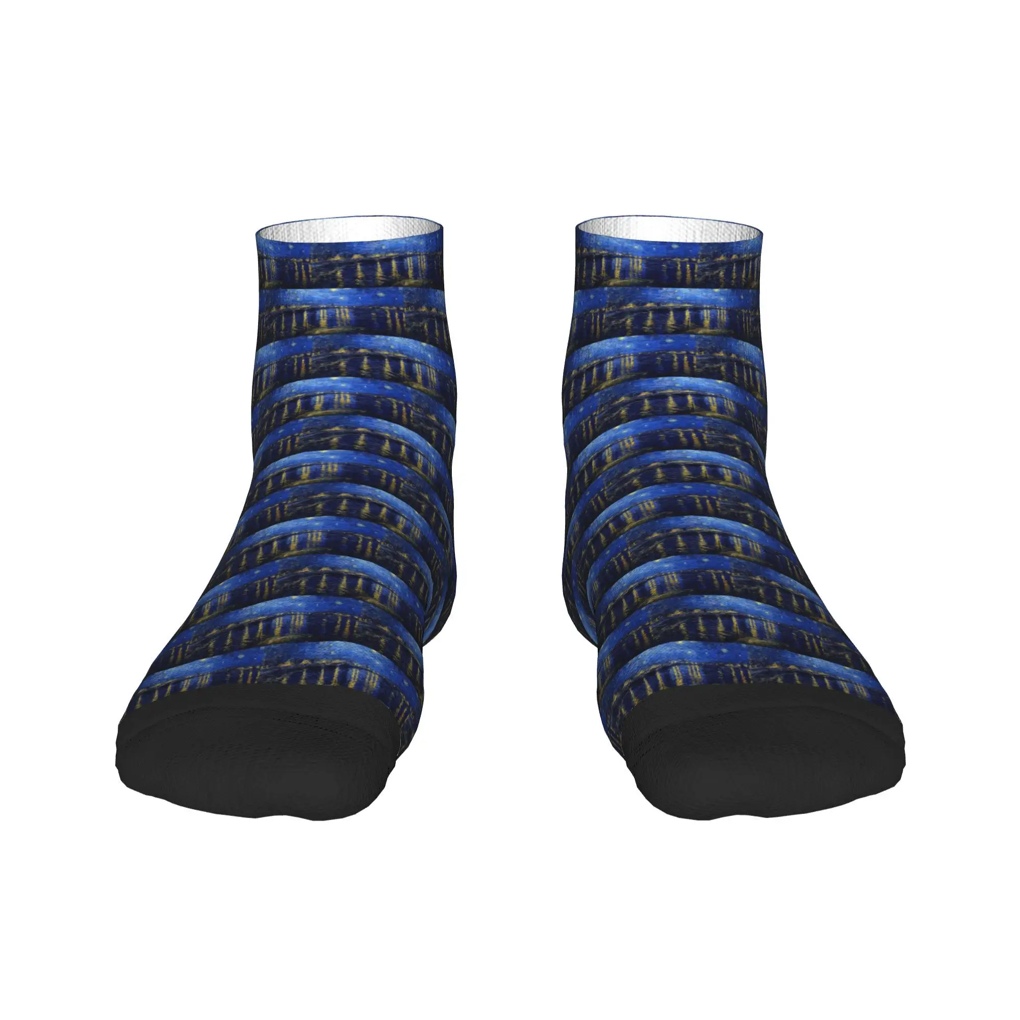 

van gogh Socks Harajuku Sweat Absorbing Stockings All Season Socks Accessories for Man's Woman's Birthday Present
