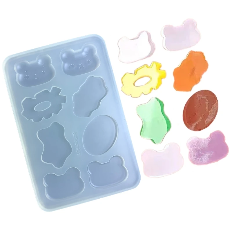 Y4QE Silicone Mold Hamburger Mould Toast Burger Casting Mold Delicious Dessert Mould for DIY Kitchen Accessory