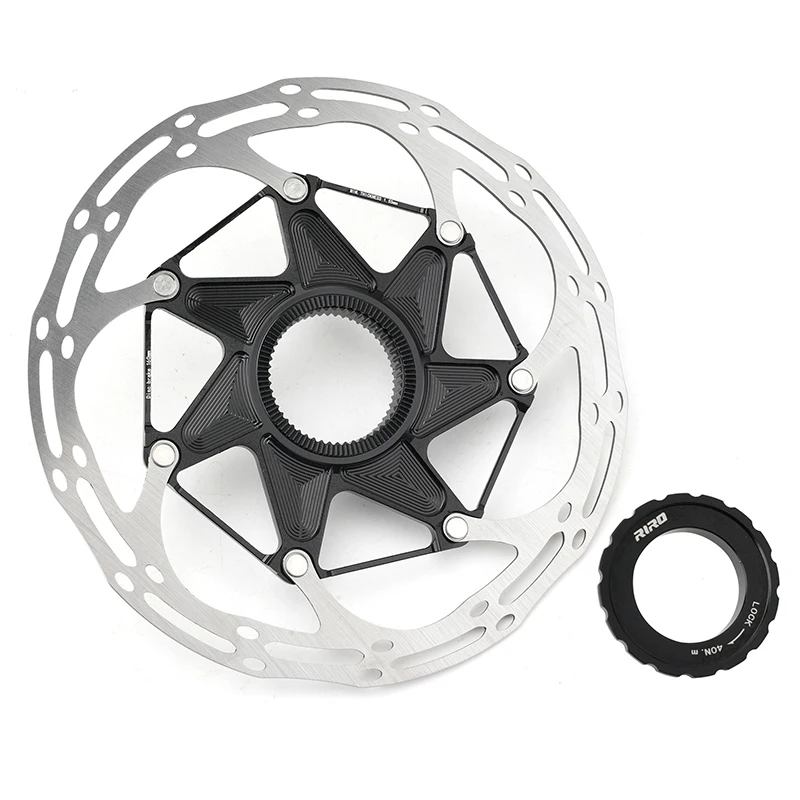 

Lightweight Heat-Dissipating Floating Disc Brake Rotor 140mm/160mm for Mountain & Road Bikes - Center Lock Compatible