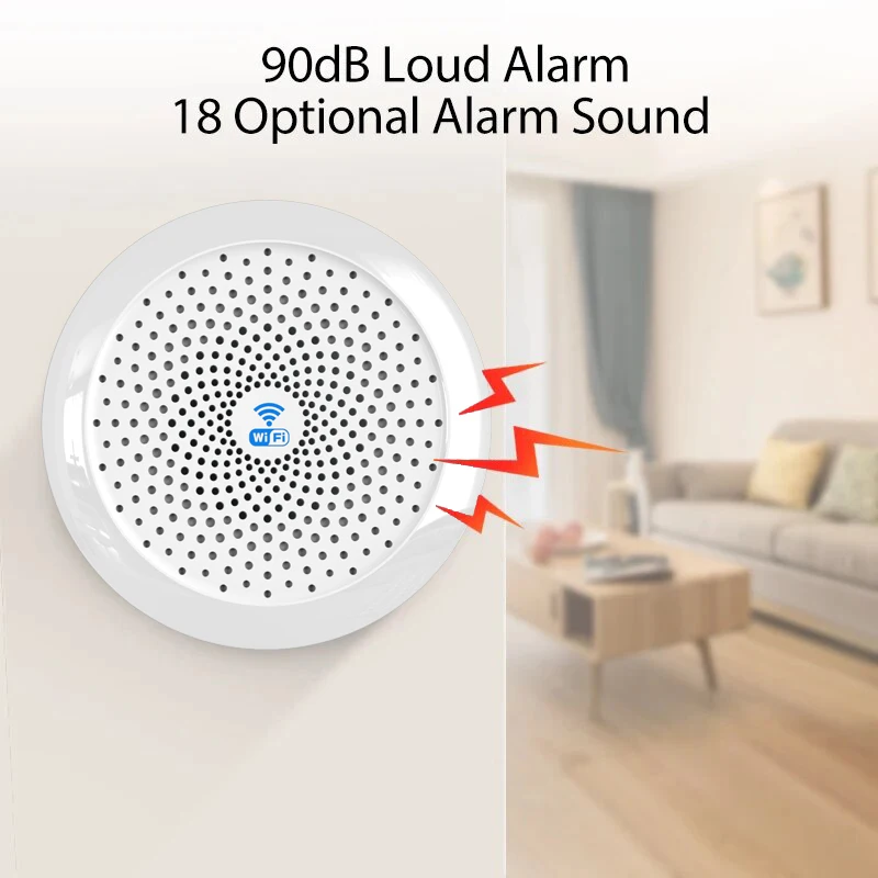 สัญญาณเตือนไซเรนอัจฉริยะสําหรับการรักษาความปลอดภัยภายในบ้าน