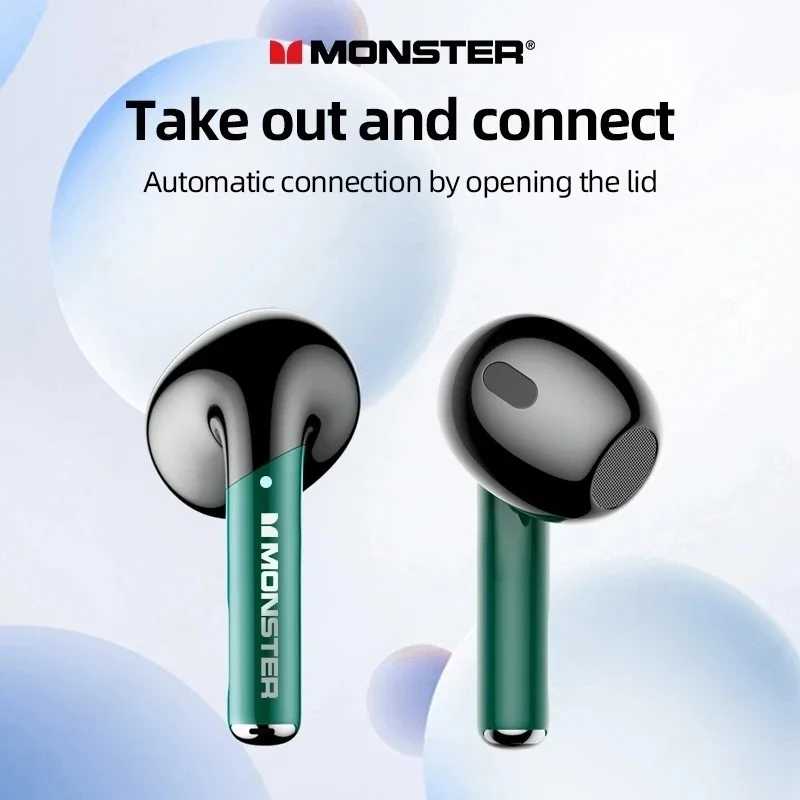 Fone De Ouvido Monster XKT16 TWS Bluetooth 5.3 Sem Fio Estéreo