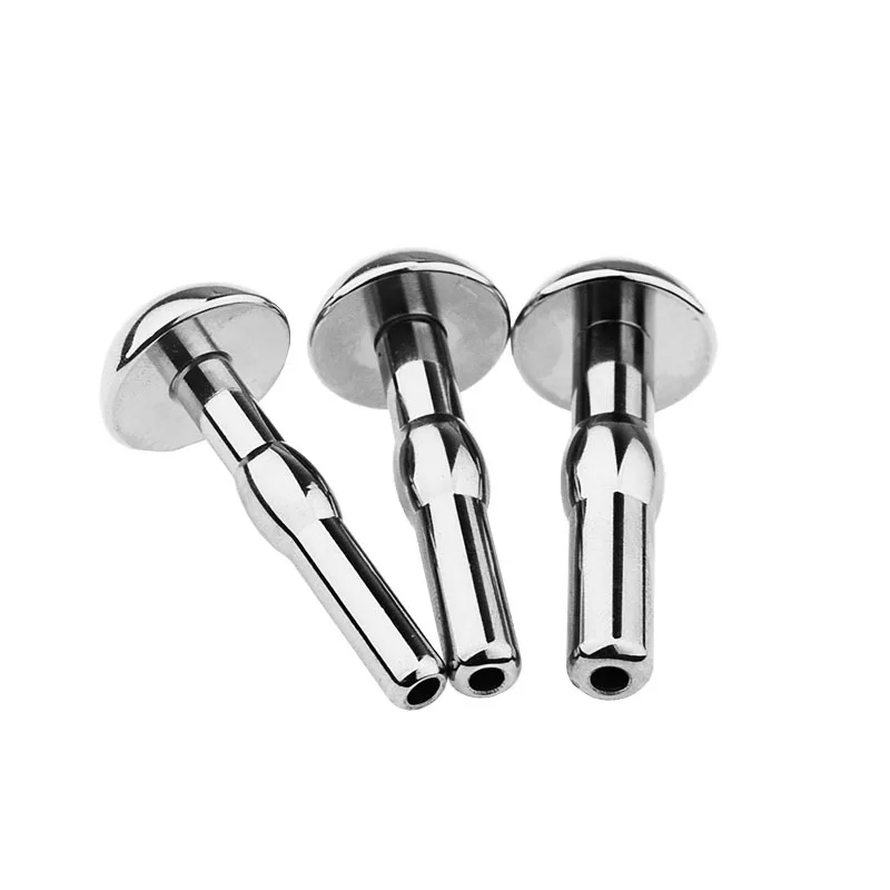 Stainless Steel Male Hollow Urethral Tube Shower Penis Plug Horse Eye Catheters Urethral Sound Masturbation Sex Toys for Men Gay