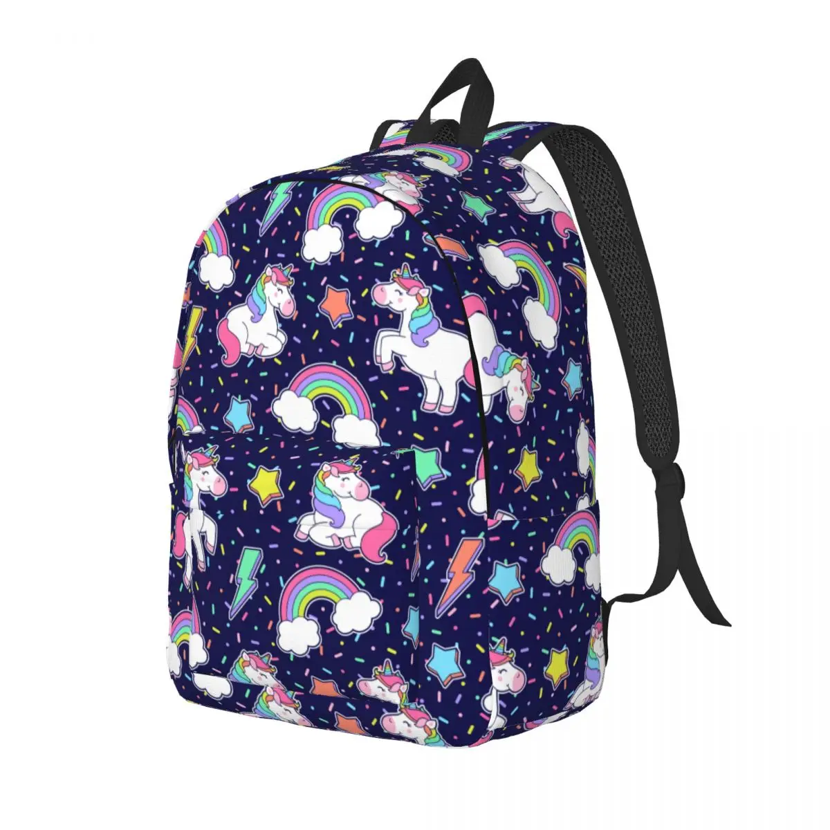 Cartable coloré étoile arc-en-ciel pour fille, sac à dos Nairobi Orn, cartable d'école primaire, sac à dos mignon pour adolescents