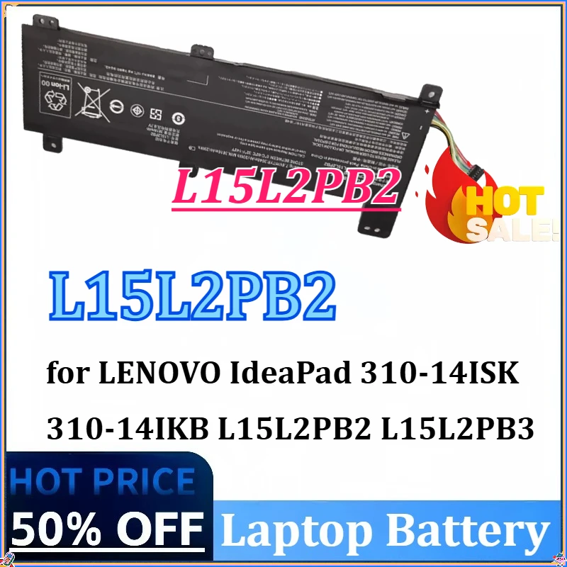 

L15L2PB2 7.6V 3948mAh Laptop Battery for LENOVO IdeaPad 310-14ISK 310-14IKB L15L2PB2 L15L2PB3 L15M2PB2 L15C2PB2