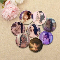 Round Handmade Badge Singer Melanie Martinez Brooches for Backpack Cothes Accessories HD Print Pins Collection Decoration Gifts