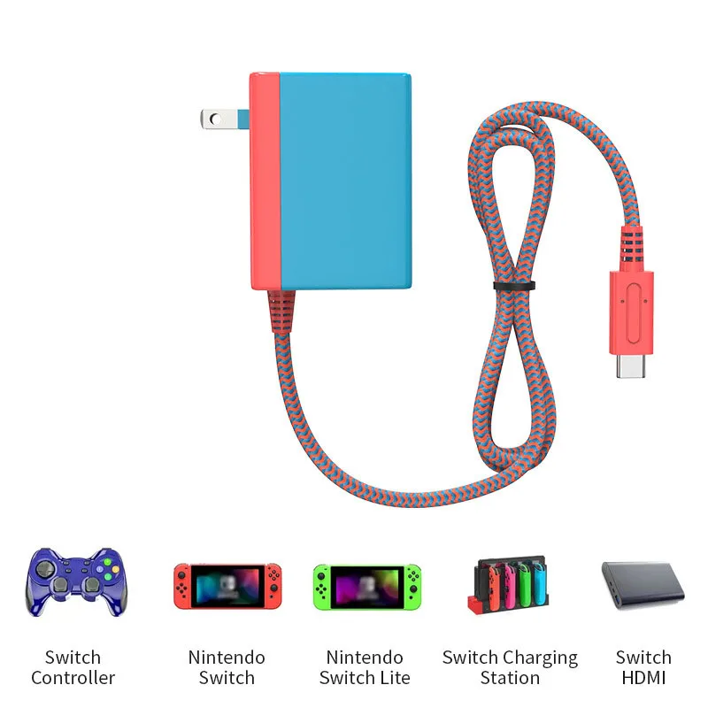 

For NS Game Console Adapter 1.5m Charger SWITCH Charger with Cable NS Game Console Power Supplier Dropshipping