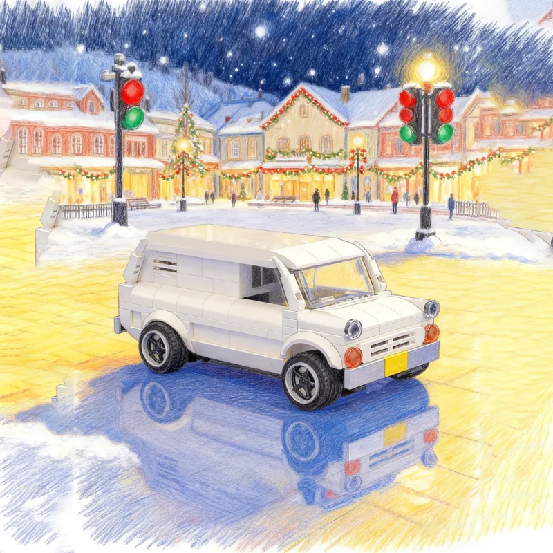 

352 шт. MOC Forded Transit Supervan 1 City Champions супер модель автомобиля строительные блоки архитектура рождественские подарки игрушки образование