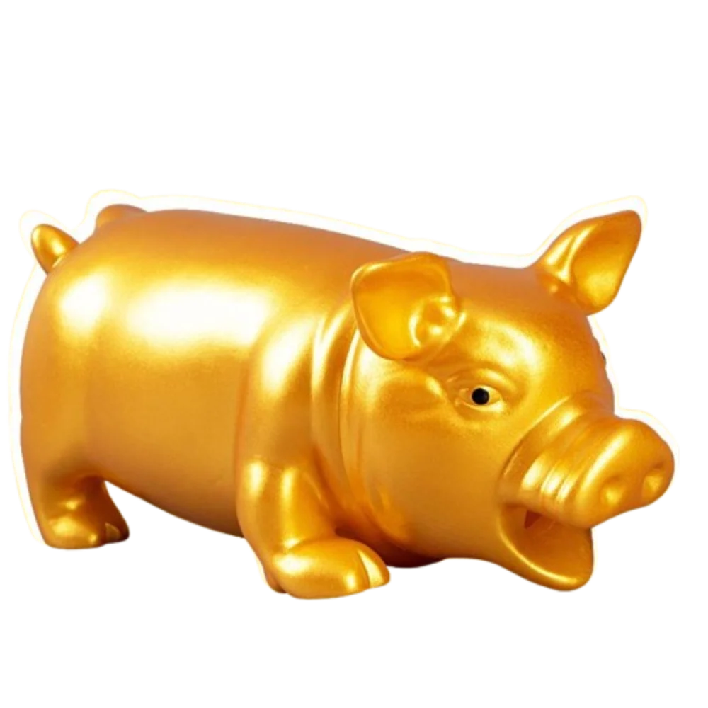 

Большая пищащая игрушка-поросёнок для собак с функцией сжатия, с дизайном для снятия стресса, издающая громкий звук