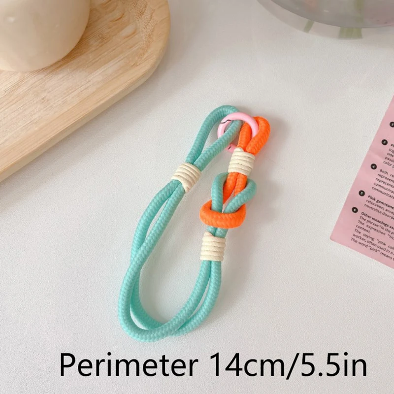 Stylish Lanyard Fluorescent Color Phone Strap Bag Braided Strips Keycord Hanging Trousers Accessories Keychain Wrist Rope image 6