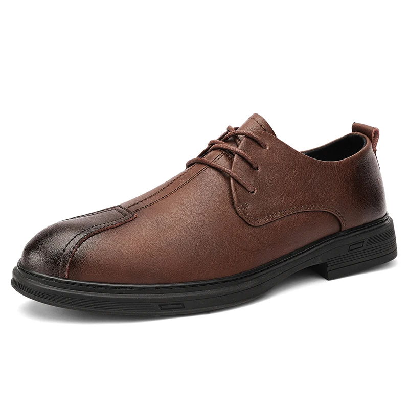 

Men Business Casual Shoes Genuine Leather Male Men's Handmade Dress Shoes Fashion Oxford Shoes 2026 New Male Comfortable Flats