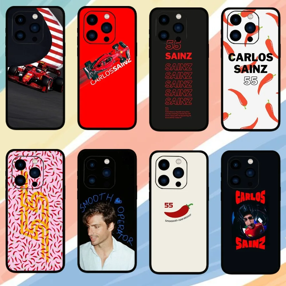 Racer C-Carlos Sainz Phone Case For iPhone 15 14 13 12 11 Pro Max mini XS XR X 8 Plus SE Cover