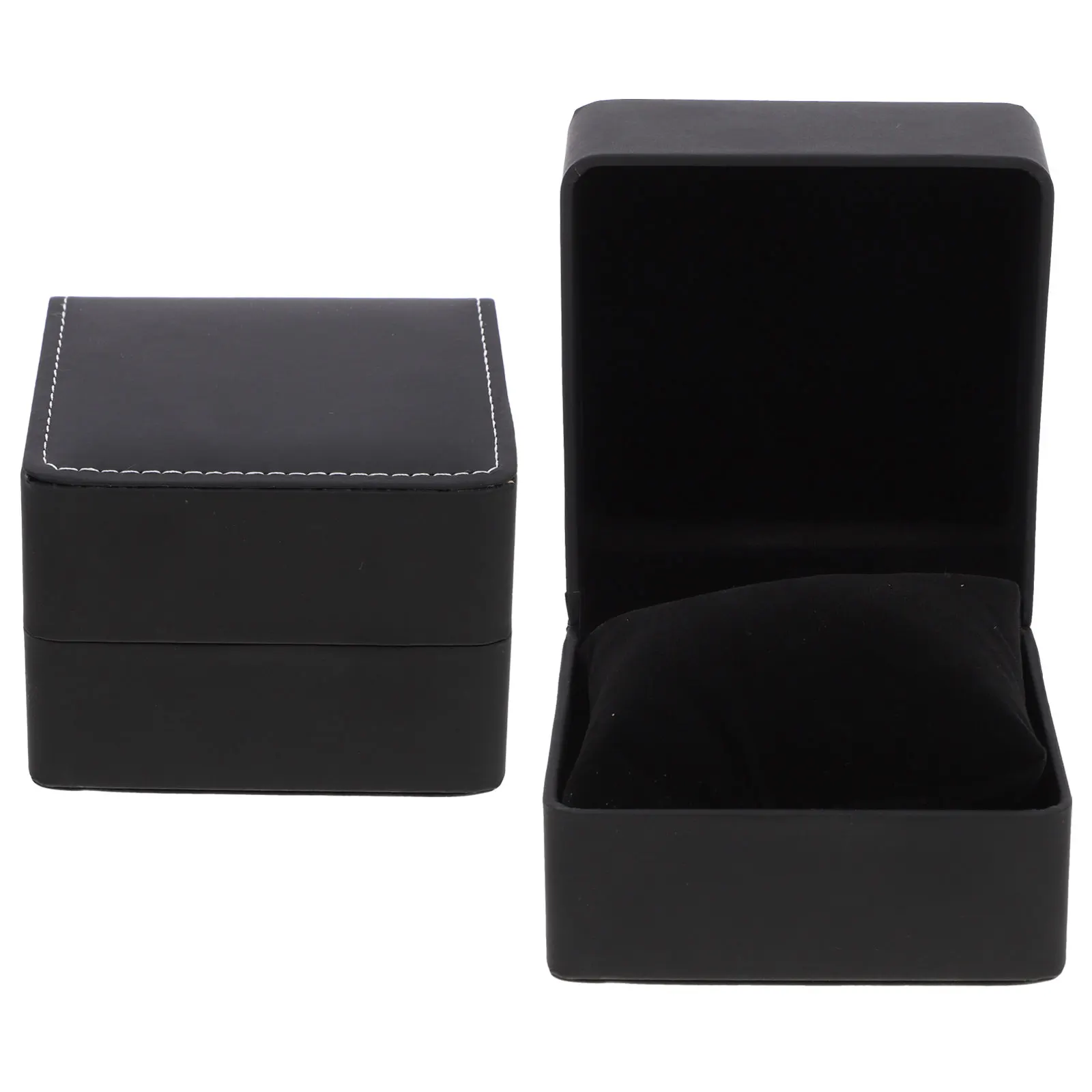 2Pcs Portable Watch Box Lightweight Compact Design Soft Pillow Interior Prevents Scratching Ideal for Home Travel Storage