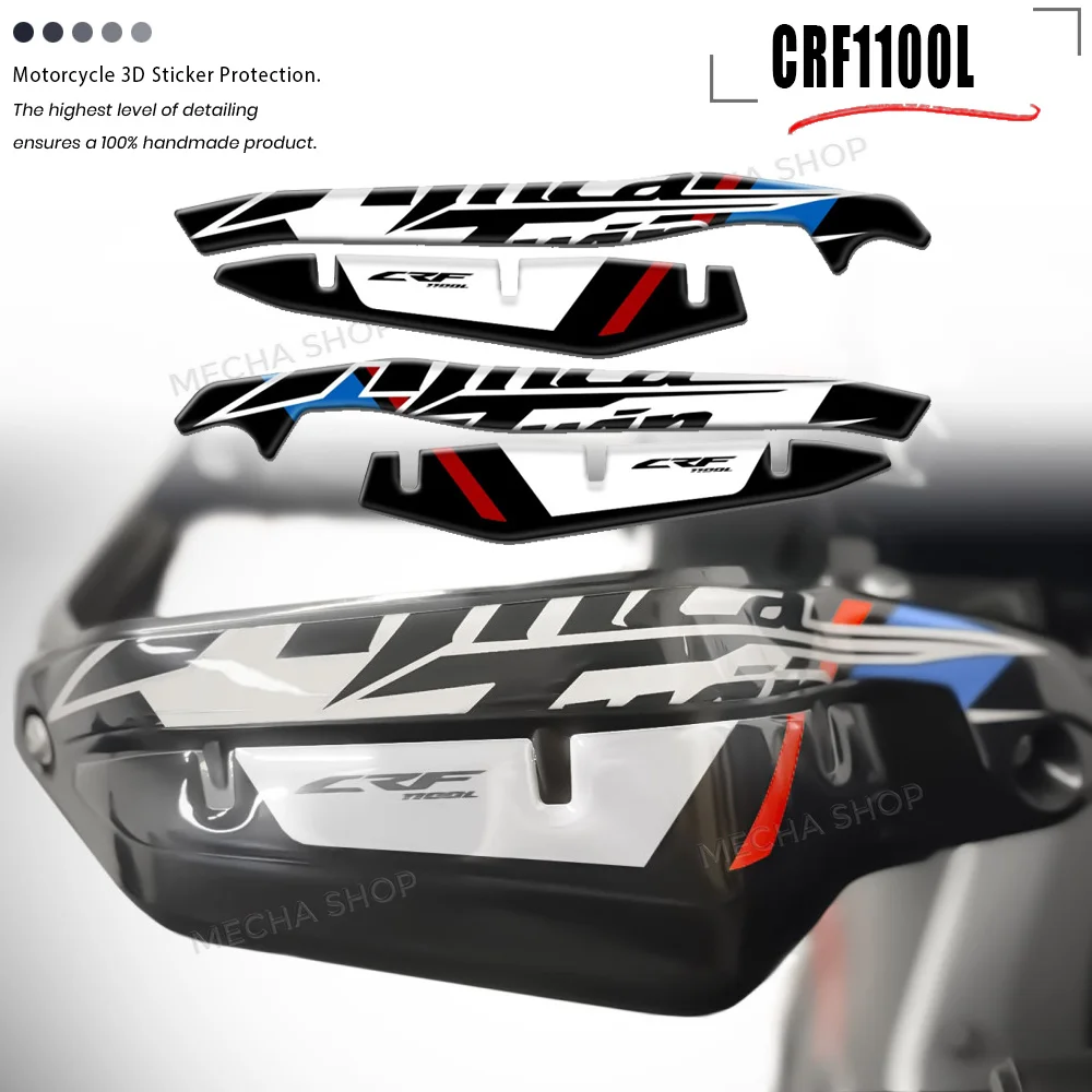 For CRF1100L Africa Twin CRF 1100 L adv 2020-2026 3D Motorcycle Handguard Stickers Hand Guard Shield Protection Decals