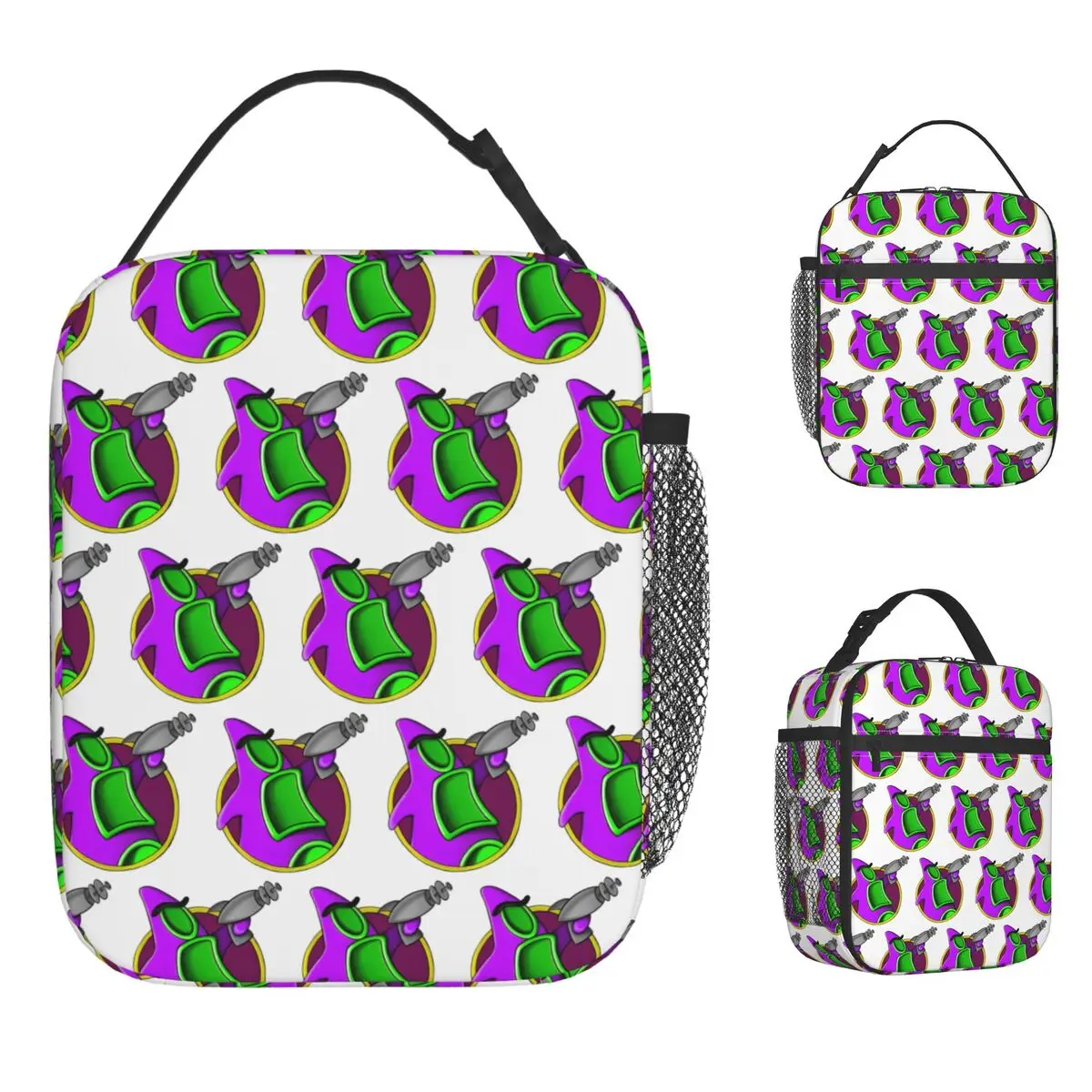 

Фиолетовая сумка-холодильник с щупальцами, милый ланч-бокс для детского пикника, удобная сумка-холодильник, оксфордские термосумки для обеда с графическим рисунком