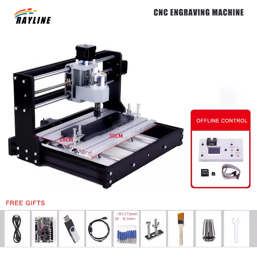 

Powerful Laser Engraver Cutting Machine DIY Metal 3018 Pro CNC Engraving Machine Router Kit for Plastic Wood Acrylic