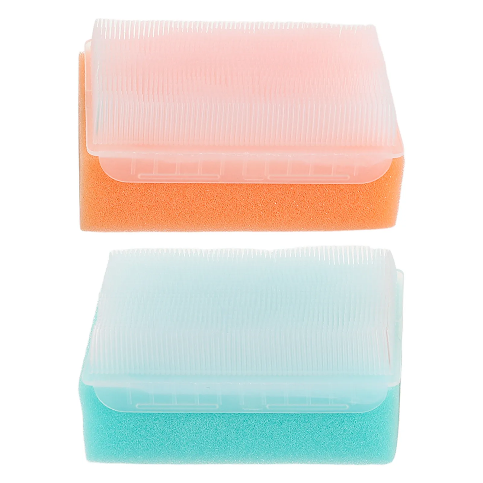 

Набор из 2 щеток для мытья головы для младенцев: нежные губчатые щетки для безопасного отшелушивания кожи головы во время купания, идеально подходят для развития сенсорных навыков