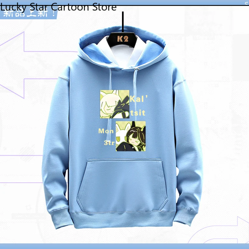 Regalo del juego Halloween Kal'tsit Arknights Anime manga larga abrigo Unisex Sudadera con capucha moda Cool Sudadera con capucha Top disfraz de Cosplay