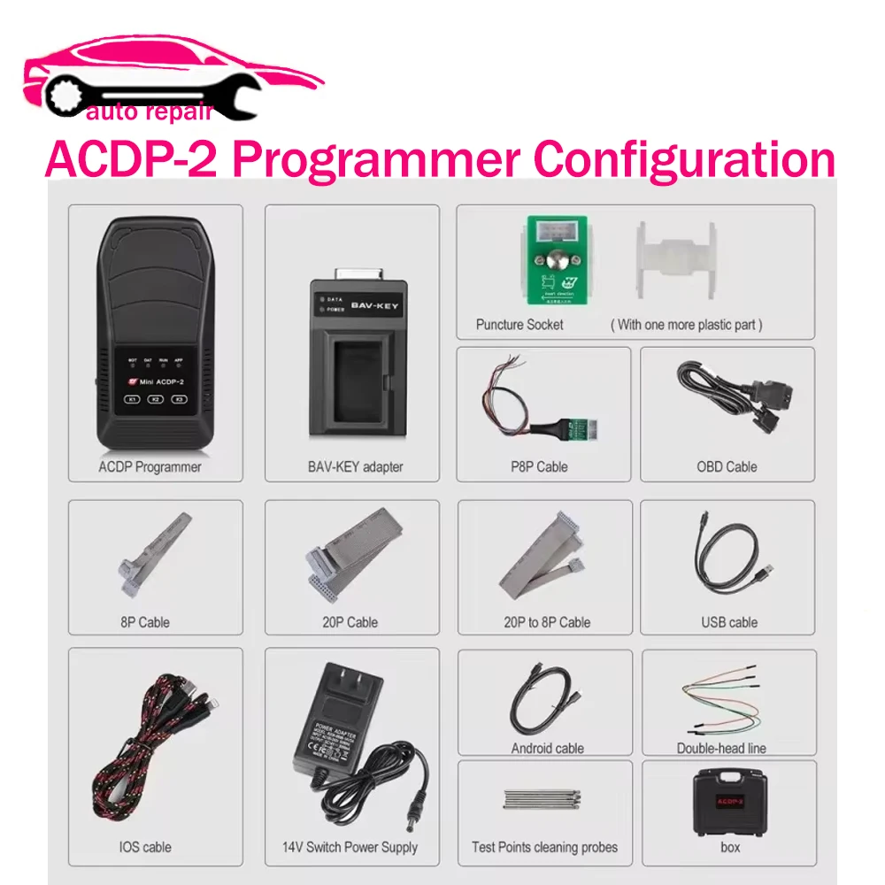 Yanhua Mini ACDP-2 Programming Master Basic Module Supports USB and Wireless Connection No Need Soldering Work on PC/Android/IOS