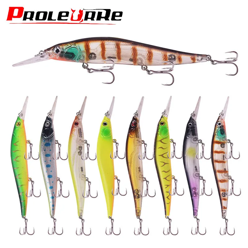 1 Pcs Minnow Fishing Lure 13.5cm 15.5g Slow Sinking Suspend Wobblers Plastic Hard Artificial Bait for Pike Bass Fishing Tackle