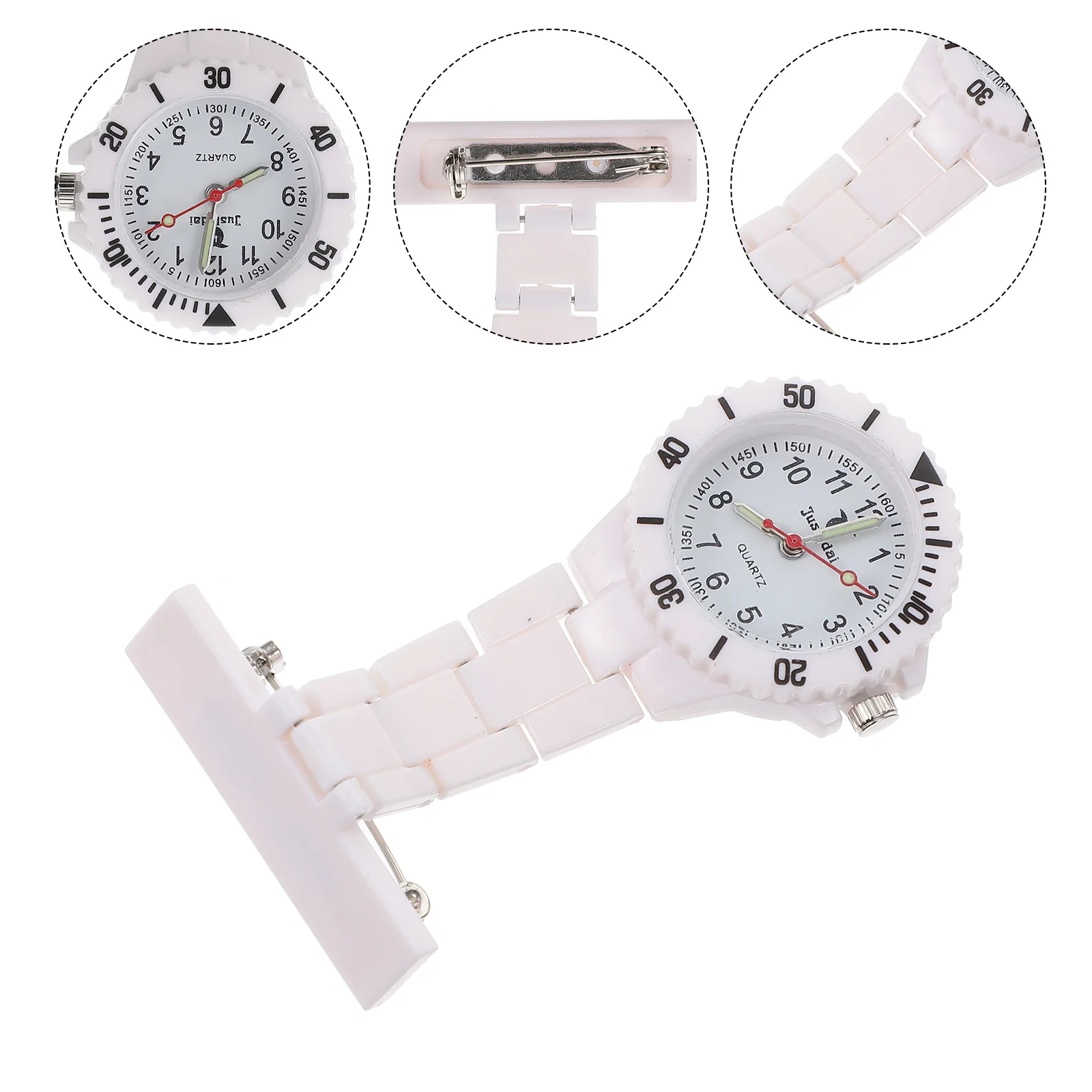 

1pc Silicone Large Fob For Women Medical Staff Fob Fashion Nurses Women Nurse Watch Watch Nurse Timepiece Tool