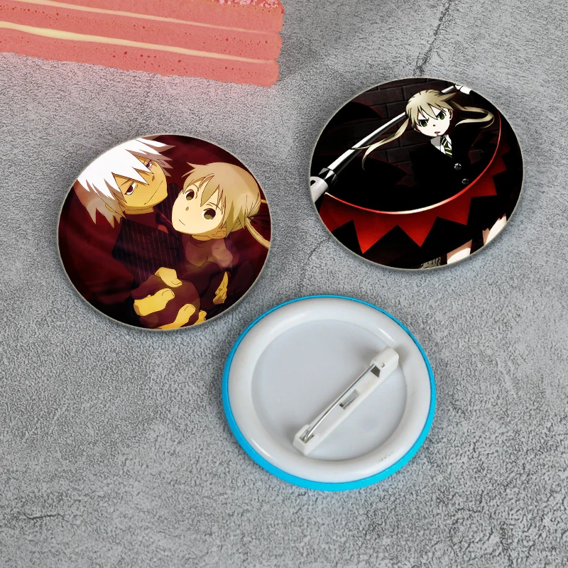 Japanse Anime Soul Eater Broche Maka Albarn/BlackStar Cartoon Cosplay Badge Handgemaakte Pins voor Kleding Rugzak Decoratie Gift