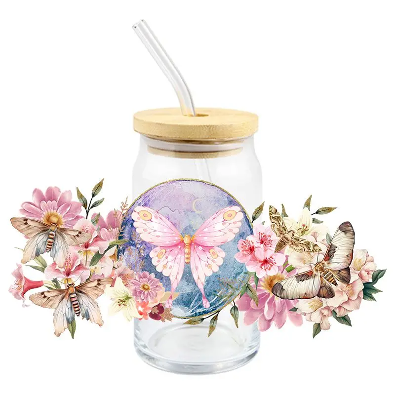 Bezutiful Butterfly UV DTF Wrap Transfer Stickers Cool Trend Design Waterproof Design Wrap For Glasses Cups Bottles Decal - Image 2