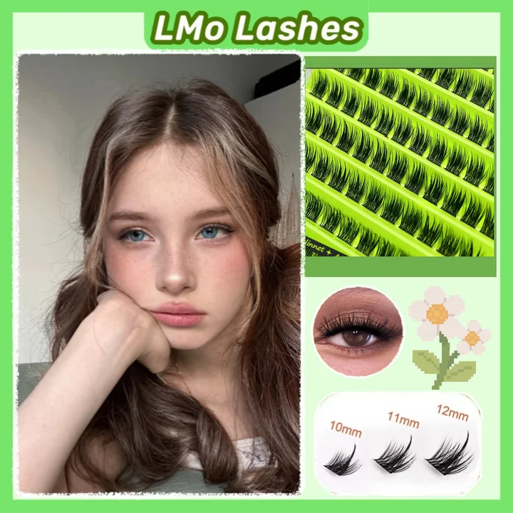 Faux Mink Cluster Lashes Natural Volume Individual Eyelash Extensions Mixed Tray Cilias Lightweight Reusable Makeup Lash Tools