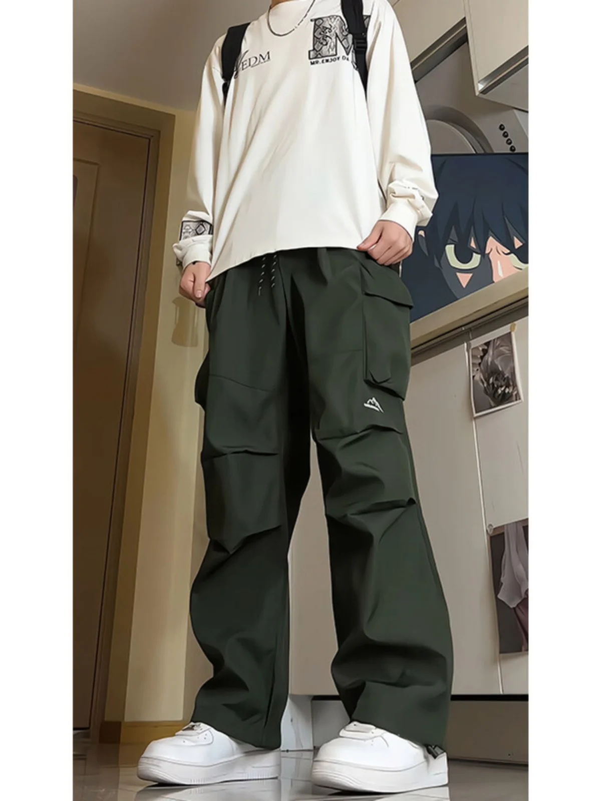 

Американская уличная спецодежда, уличные брюки для скалолазания, мужские весенне-осенние прямые брюки больших размеров, горные спортивные брюки