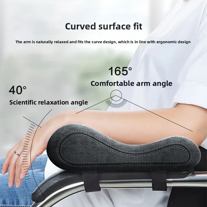1pc Chair Armrests Height Increasing Pads Office Computer Gaming Seats Thickened Soft Memory Cotton Elbow Protection Arm Support
