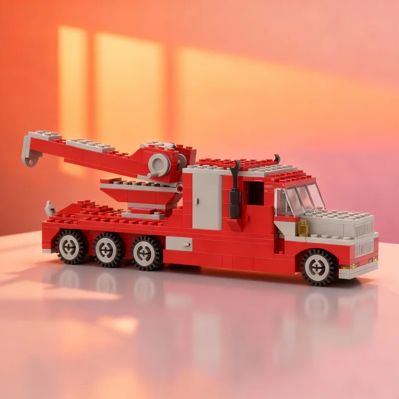 Set de Construcción Universal MOC de 192 Piezas, Modelo de Camión de Remolque Peterbilt, Bloques de Juguetes, Regalos de Navidad, Arquitectura, Bricolaje, Idea Creativa